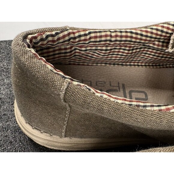 Hey Dude Wally Slip On Shoes Men’s 12 Nut Brown Chambray Casual 110061600 - Picture 8 of 16